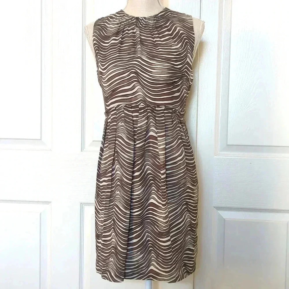 Tory Burch Silk Zebra Print Dress - Picture 1 of 9